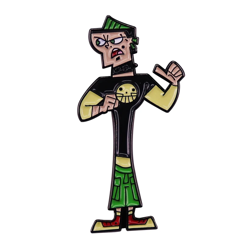 Total X Drama Island Camper Duncan Enamel Pin Cartoon Badge Brooches