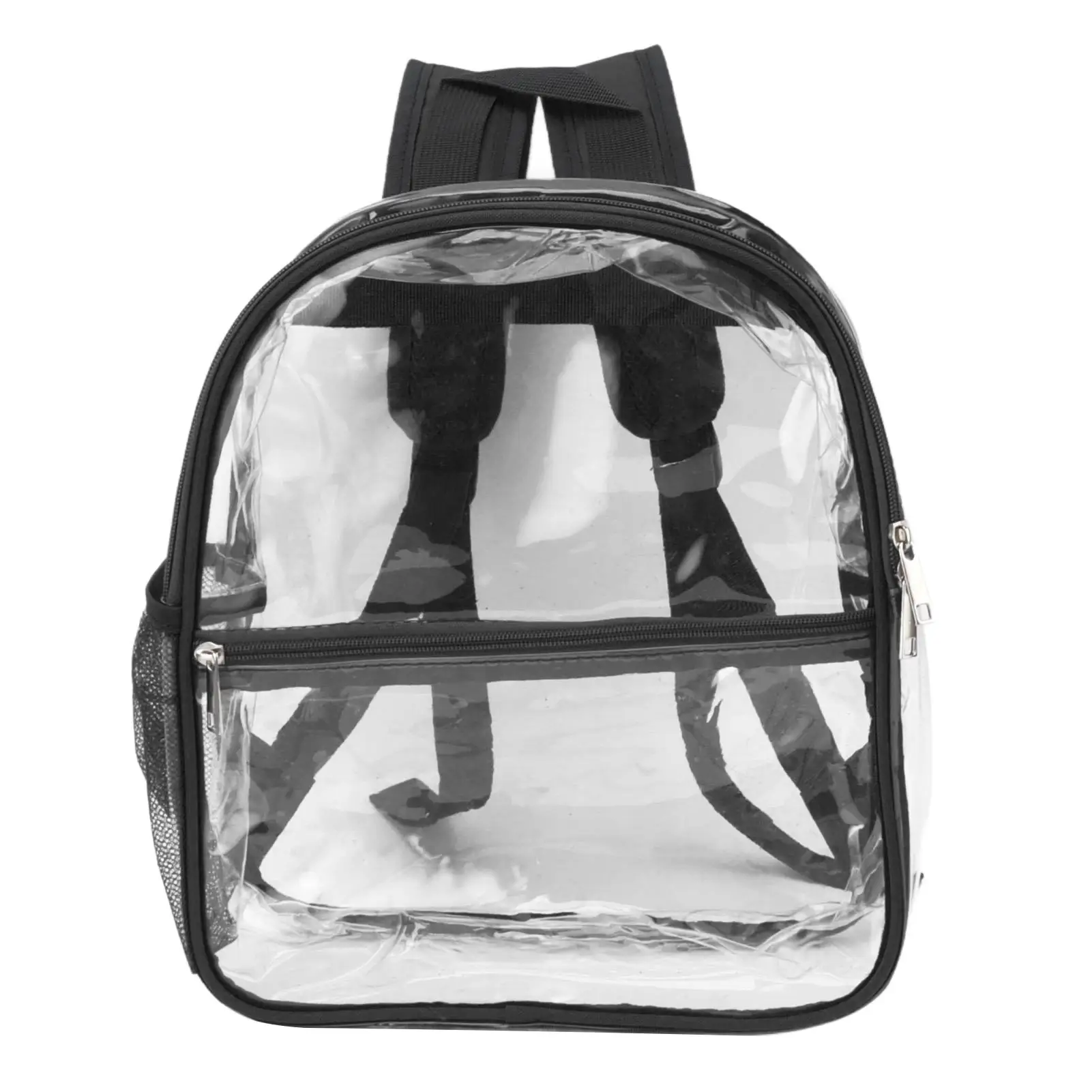 

Clear PVC Backpack with Zipper Design Large Capacity for shopping