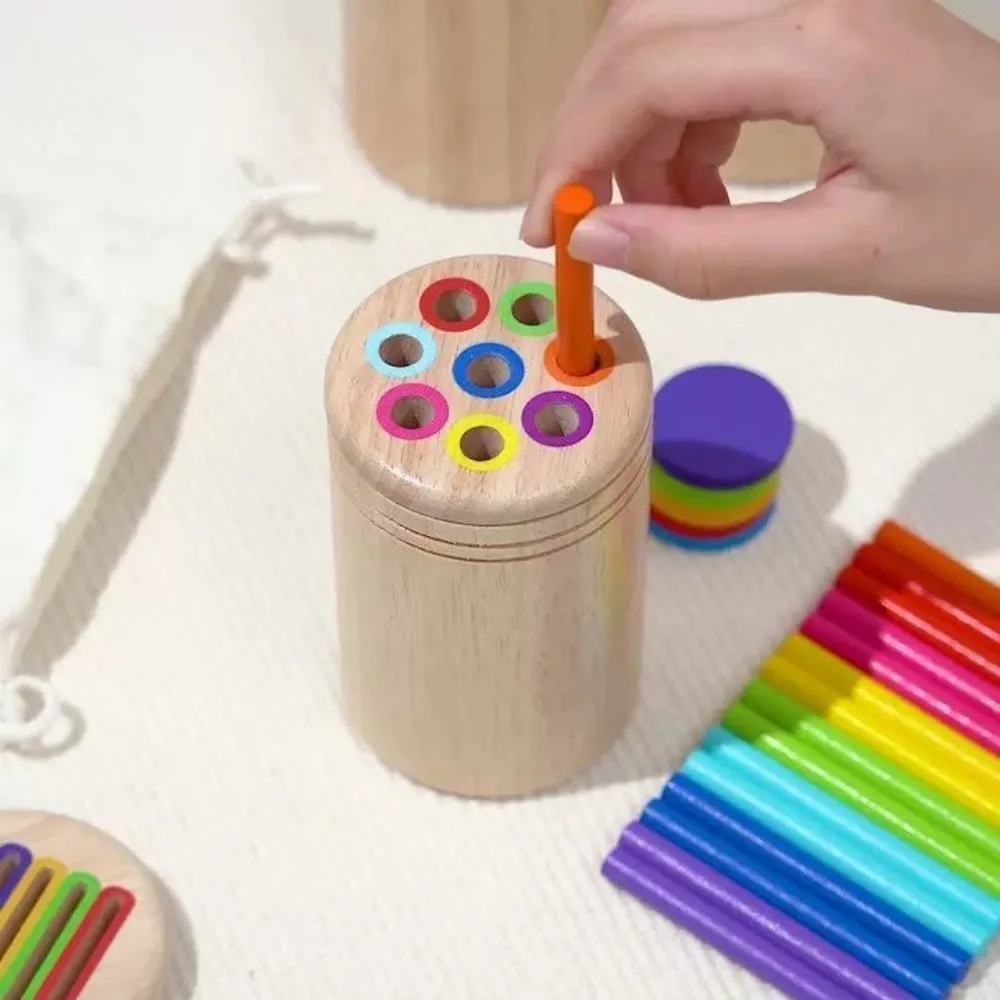 Montessori brinquedos de classificação de cores de madeira treinamento cognitivo forma correspondência brinquedos habilidades práticas exercício educacional precoce