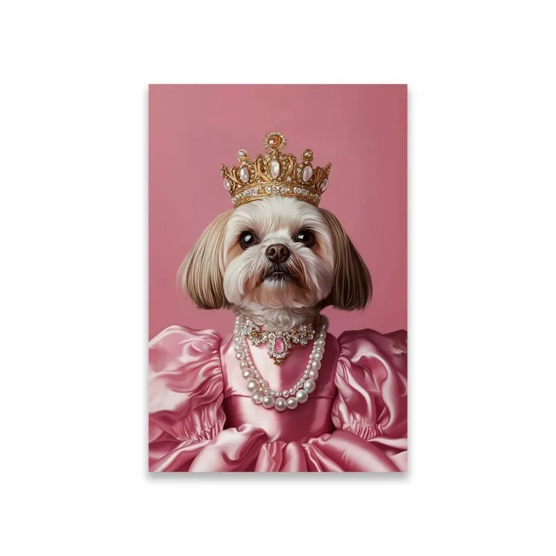 2026 Royal Pet Portrait Poster Personalized Renaissance Canvas Painting Prints Gift Cat Room Decor