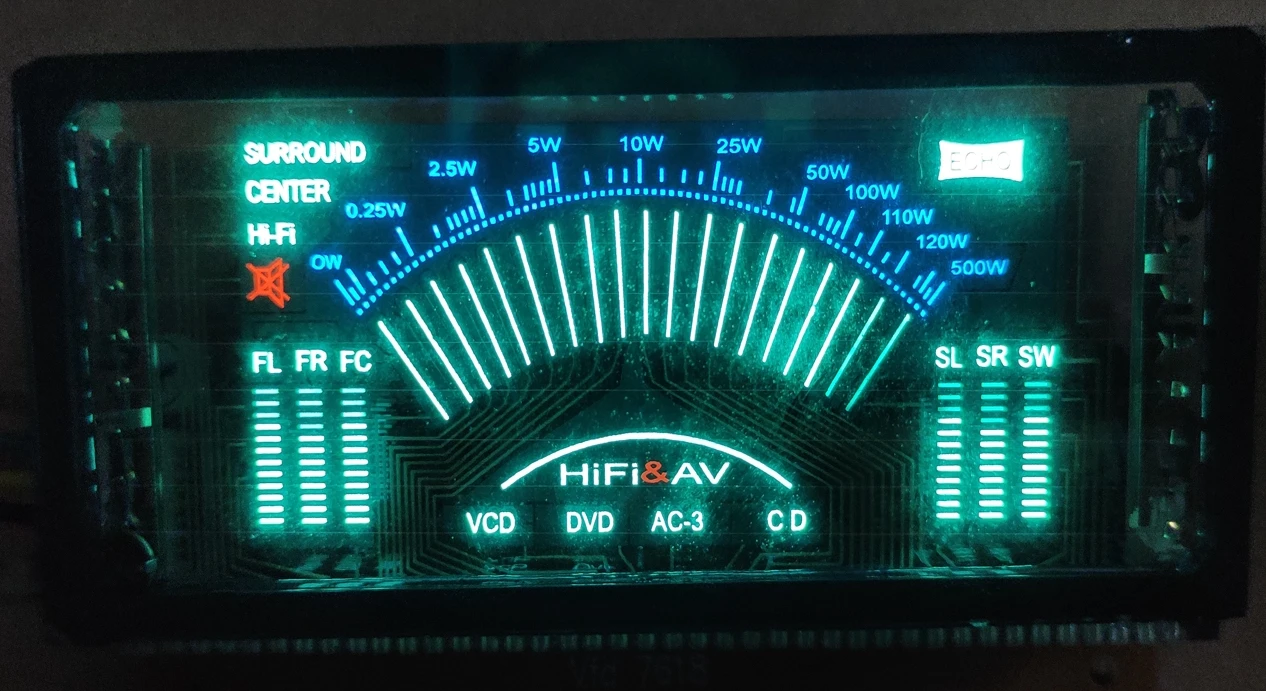 Мультимедийный VFD флуоресцентный дисплей Nvarcher для динамиков и усилителей