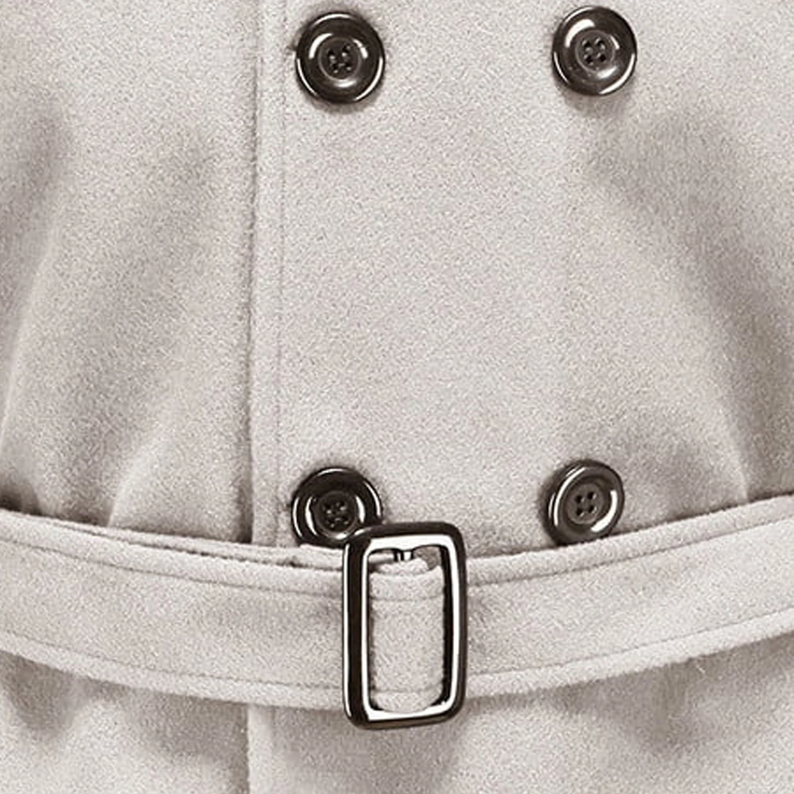 

Мужские зимние плащи, двубортные однотонные стильные теплые шерстяные пальто средней длины