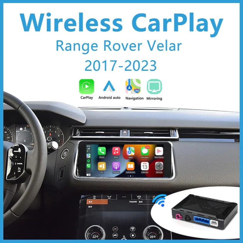 For Range Rover Velar 2017-2023 Wireless CarPlay Android Auto  Mirror Link AirPlay Car Play Adapter