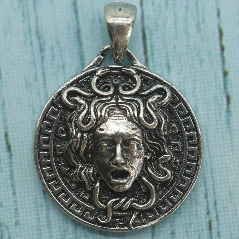 Buy 3 Get 1 Free Eye Catching Medusa Goddess Snake Head Stainless Steel Pendant Prevent Allergy SheCrown