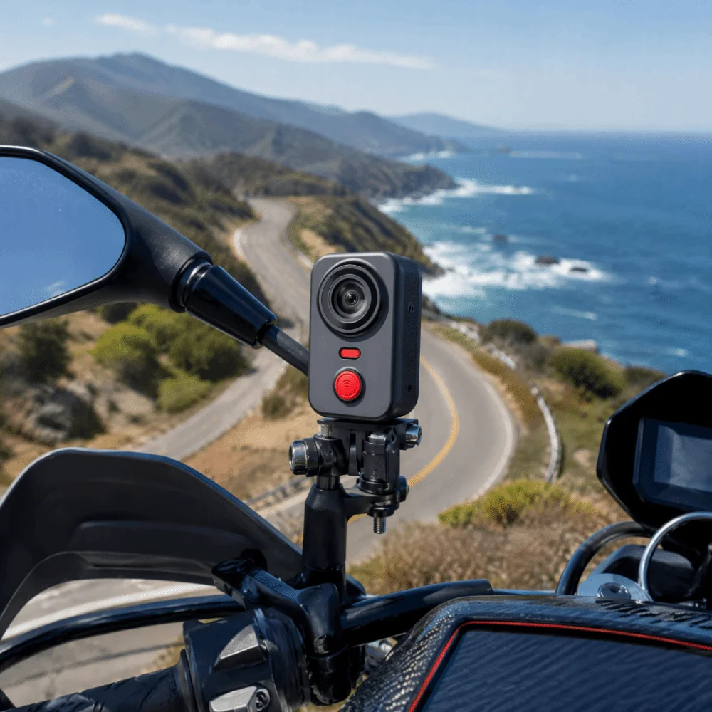 Waterproof Motorcycle Dash Cam Wifi Connect Inside View Dual DVR Action Camera Dual Camera Front View Motorcycle Camera Recorder