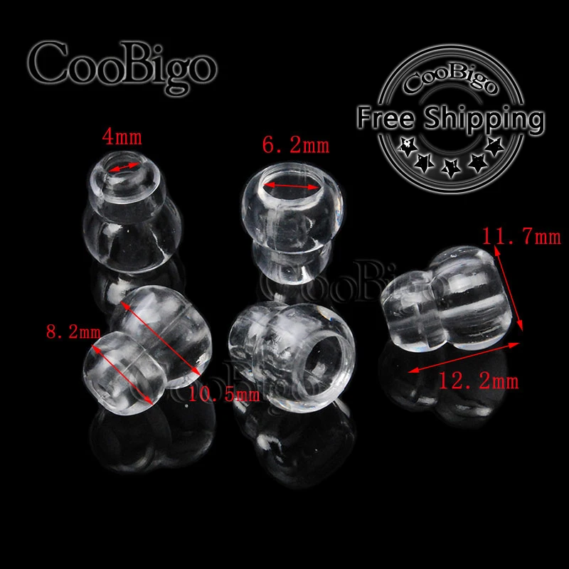 Cord Locks Toggle Clip Stopper Transparent for Garment Sportswear Paracord Rope Lanyard DIY Accessories Mini Plastic 100pcs