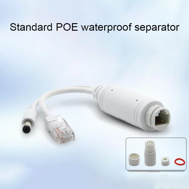 Divisor POE impermeable, Cable adaptador, módulo de fuente de alimentación, inyector para cámara IP cctv H2, 48V a 12V, 24V a 12V