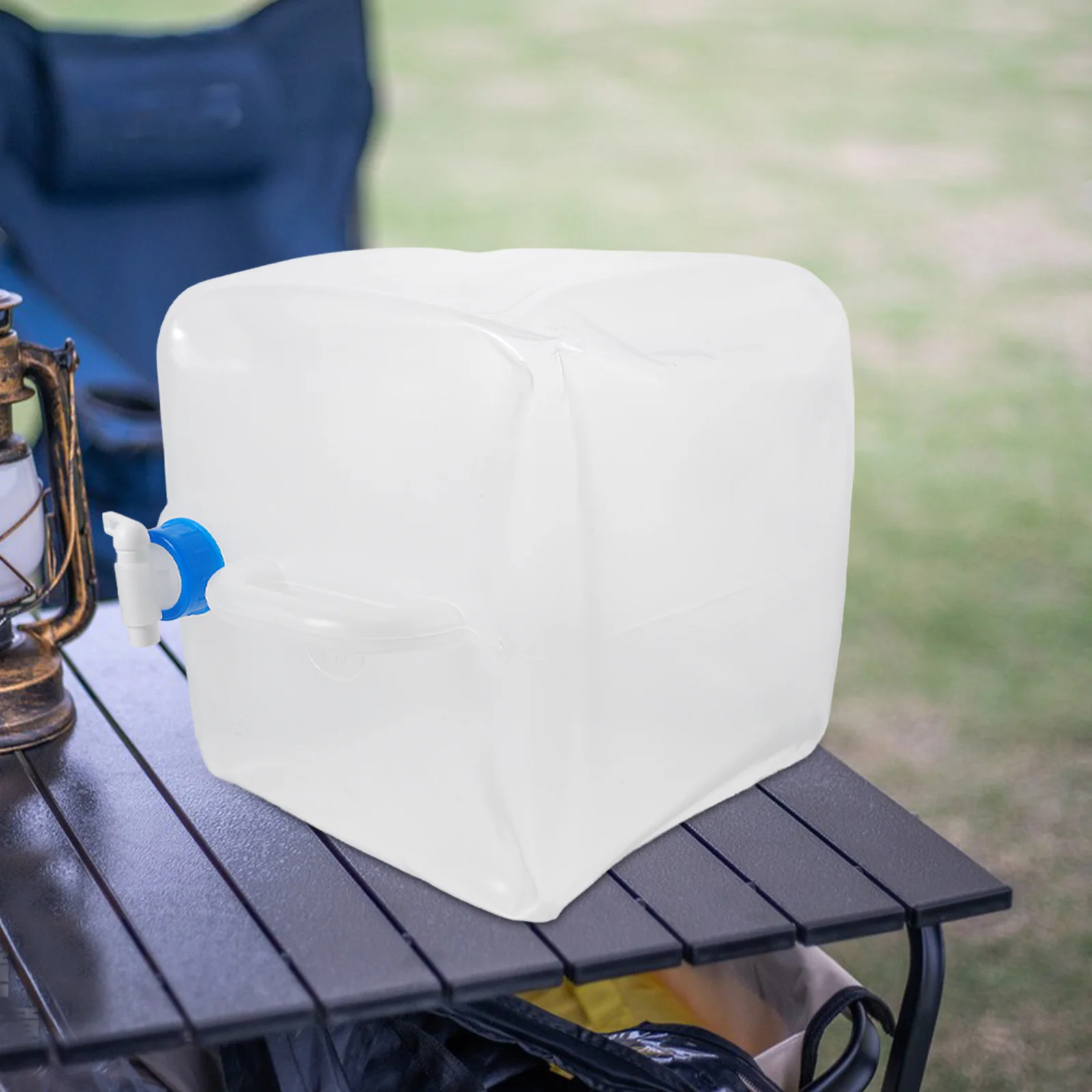 

Collapsible Container Large Capacity Portable Folding Storage Jug For Camping Outdoor Travel Durable Pe Material Emergency