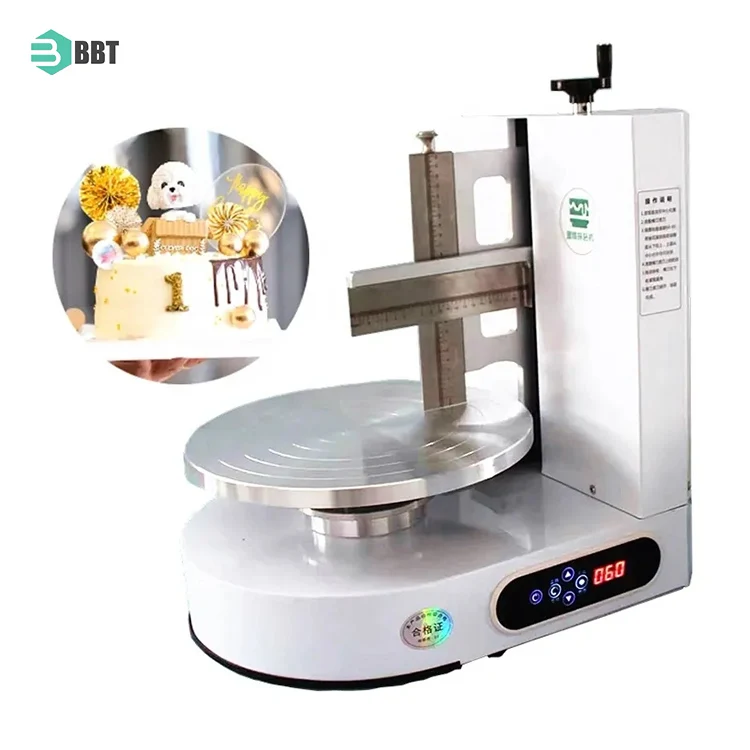 Commercial Cake Coating Machine Cake Maker Electric Making Icing Spreading Smoothing Decorating Machine Automatic