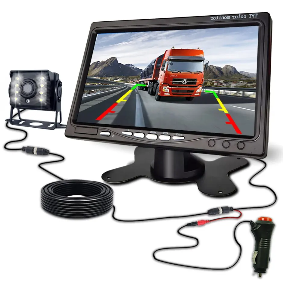 HD Easy To Install Backup Reverse Camera Whit 7