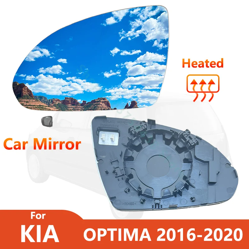 Espejo retrovisor izquierdo y derecho para KIA K5 OPTIMA 2016 2017 2018 2019 con piezas de repuesto de espejo lateral exterior calefactable/coche