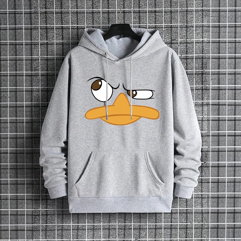 Lustige Cartoon Ente Männer Hoodies Männlich Trendy Casual Herbst Winter Stil Hoody 2025, Streetwear Fashion Hip Hop Mit Kapuze Sweatshirt – Detail 3