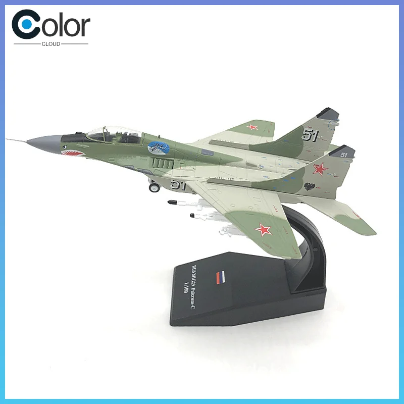 

Russia Mig-29 Fighter Jet Model Alloy Simulation Finished Product Collectible Toys Non-Rtr Airplane Models Scale Collectibles