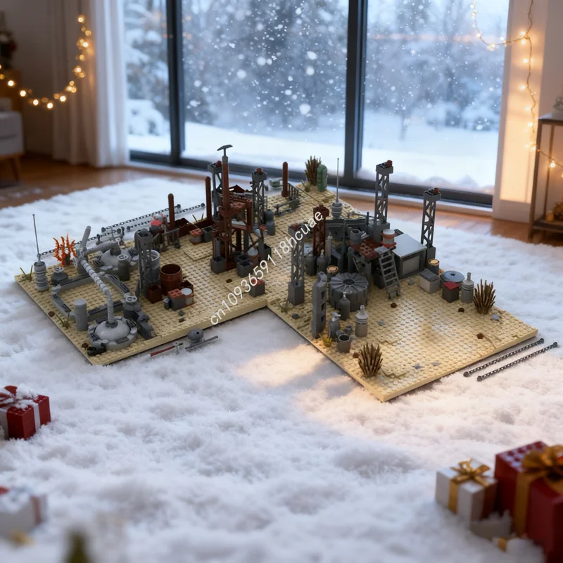 

772 шт. MOC Mos Eisley Scrapyard Star Battle Модель Строительные блоки Рождественский подарок Строительная сборная игрушка DIY Идея на день рождения