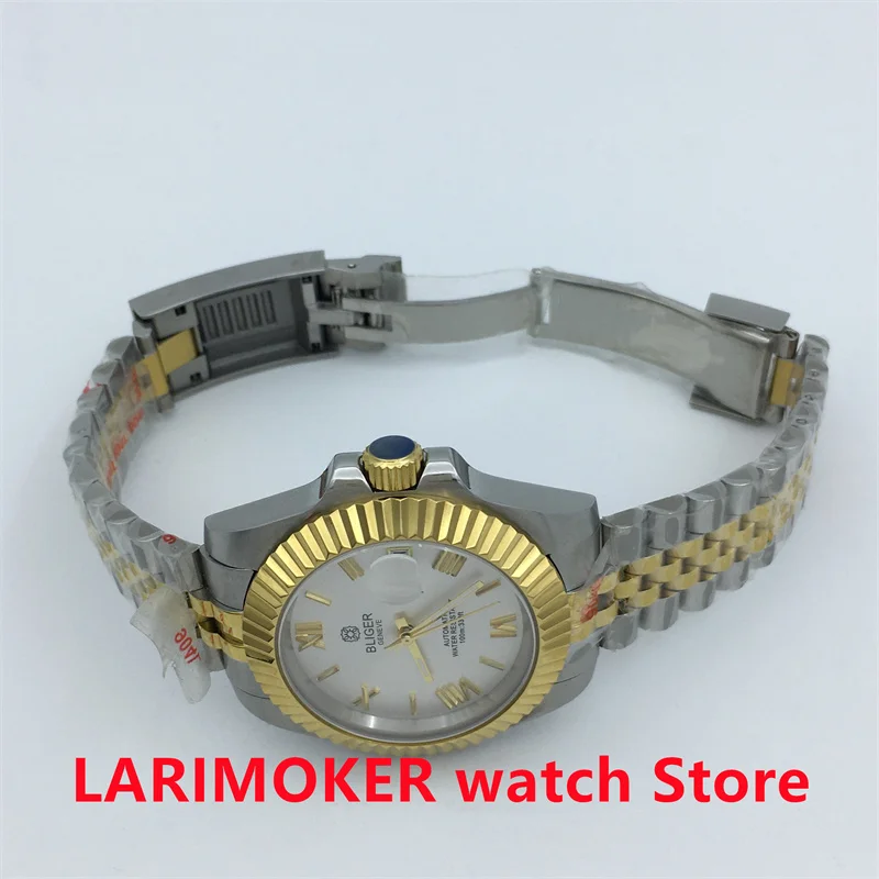 40mm 36mm 남성용 다이빙 자동 시계 로마 숫자 다이얼 스테인레스 스틸 팔찌