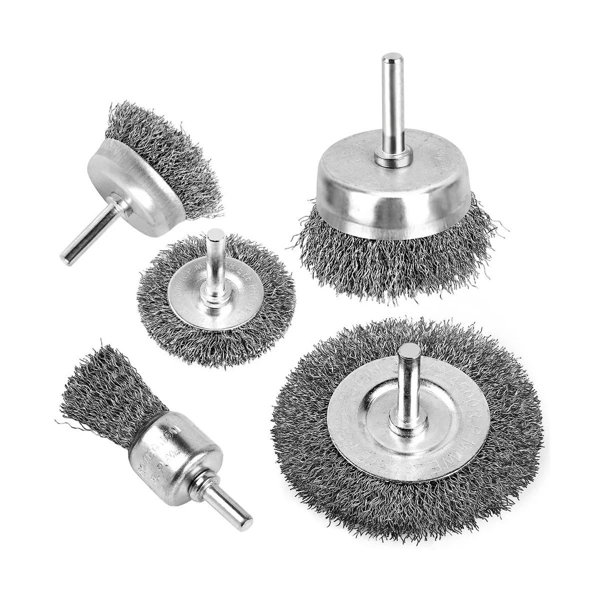 

Wire Brush for Drill, Wire Wheel Brush Cup Set, Stripping and Drill Attachment