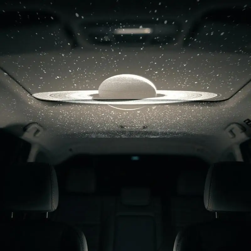 Usb Bedroom Ceiling Starry Sky Projection Light Led Milky Way Starry Sky Atmosphere Lamp Car Interior Dual-Use Ceiling Light