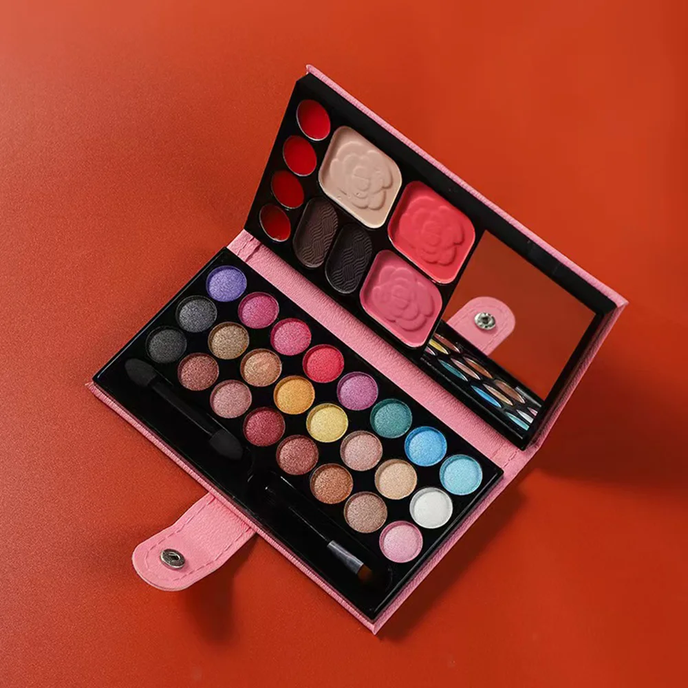 Eyeshadow Palette Eye Makeup Lip Gloss Lipstick eyebrow powder Face Base Foundation Compact Concealer Makeup Cosmetics Set