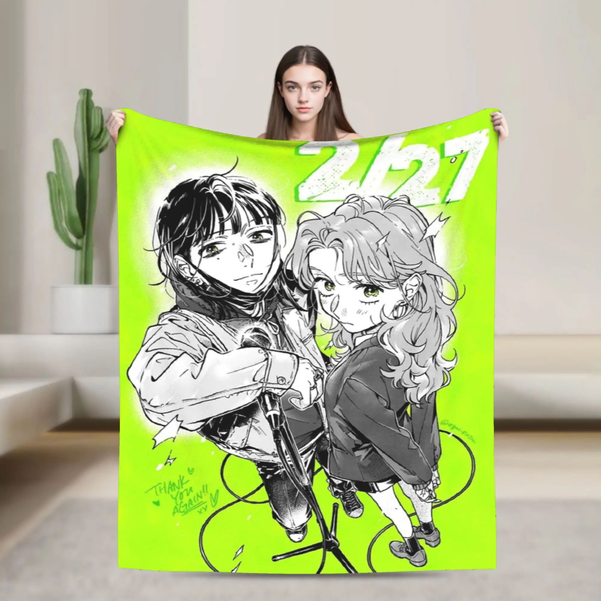 

The Guy She Was Interested in Wasn't a Guy At All Blanket Flannel Funny Warm Throw Blankets for Bedding Lounge Textile Decor