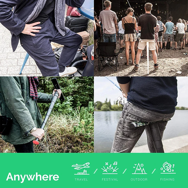 Telescoping แบบพกพาสตูลพับเก็บได้พับสตูลเก้าอี้พับได้ Twist นั่งแบบพกพาที่นั่งเก้าอี้พับกลางแจ้ง