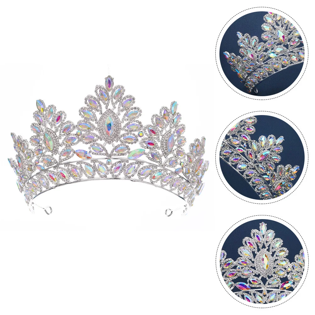 Liga strass coroa noiva elegante cocar delicado tiara para festa de casamento banquete cosplay presente de baile