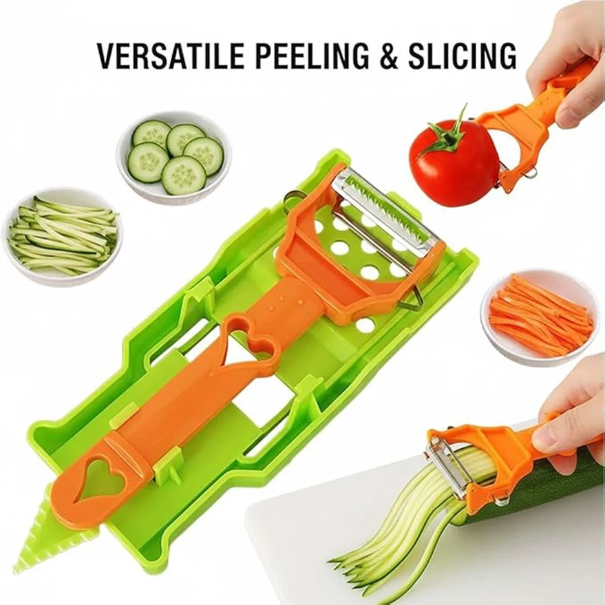 

3in1 Peeler Kit Multifuncional Kitchenware Peeler Set for Vegetables Fruits Potato Orange Lemon Strips Home Kitchen Accessories