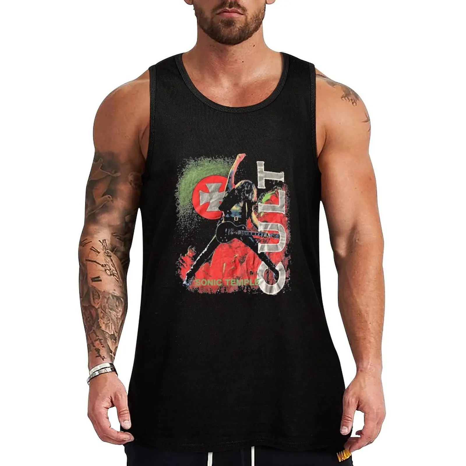 Camiseta sin mangas Sonic Temple Cult, camiseta sin mangas de secado rápido, transpirable, ligera, sin mangas