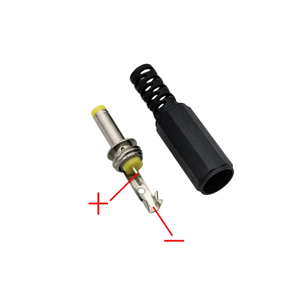 4,0mm X 1,7mm DC-Stromversorgungsstecker Gerader Lötanschluss DC 4,0*1,7mm *12mm Gelbe Stecker DIY Reparatur-Adapter – Detail 2
