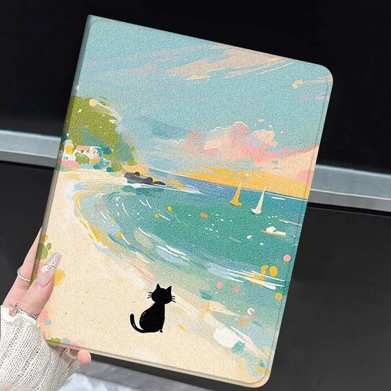 

Capybara Colorful Cartoon Cat For Samsung Galaxy Tab A7 A A8 A9 A11 S6 S11 10.1 10.4 10.5 Inch Lite PLus Tablet Case