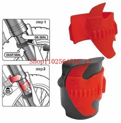 Herramienta de limpieza de sello de aceite absorbente de choque de horquilla delantera de mantenimiento de vehículos todoterreno y motocicleta, Clip de plástico, limpiador de tarjeta de rascado