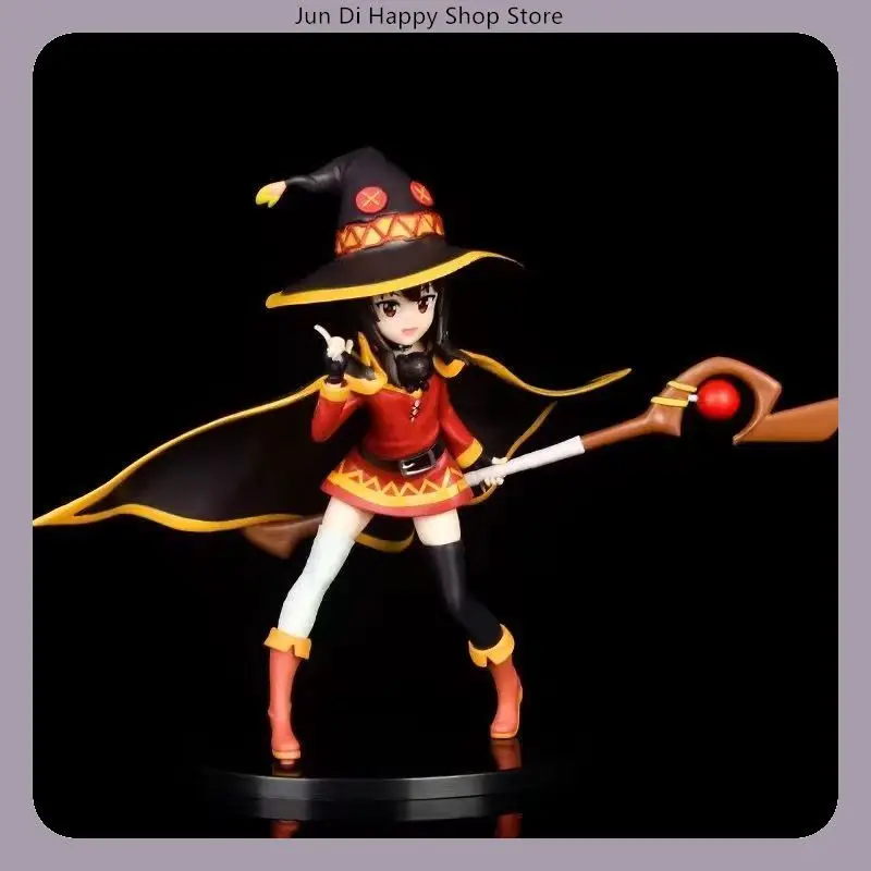 

19cm KonoSuba Megumin Standing Pose Anime Figure Model Statue Collection Desktop Decoration Ornament Toy Gift for Fans