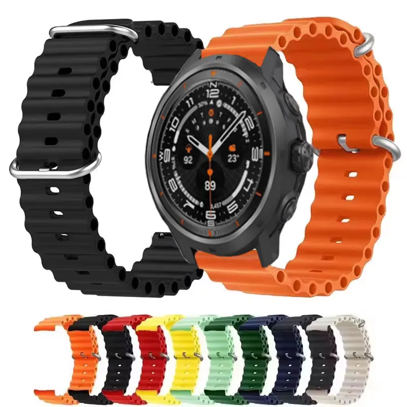 Ocean Silikon 20 mm 22 mm Armband für Garmin Venu 3 2/SQ 2 Plus Band Forerunner 265 255 165 168 245 Musik Vivoactive 4 5 3 Armband