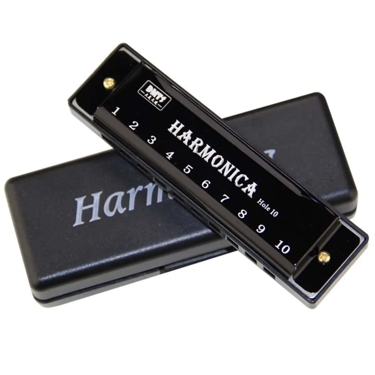 Harmonica Key of C 10 Hole Diatonic Harmonica C with Case for Beginner Students Kids Gift with Case