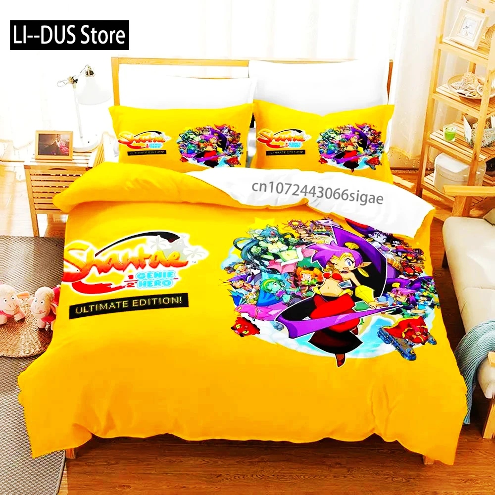

Shantae Half-Genie Hero Adult Boys Bedding Single Twin Full Queen King Size Duvet Cover Set Bedroom Anime 2023