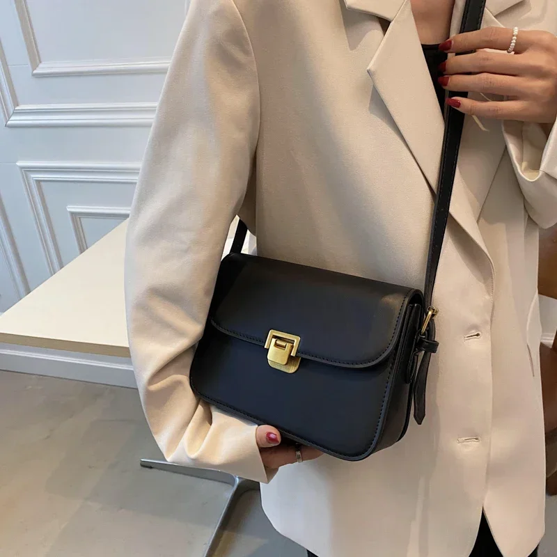 Retro Shoulder Bags for Women 2024 New Designer Bag Luxury Crossbody Bag Dual Straps Messenger Bag Quality Mini Briefcase