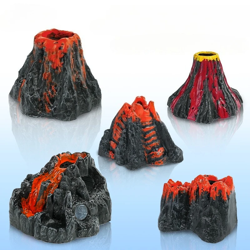 

Simulated Volcano Ornaments Fish Tank Landscape Aquarium Decor Fish and Shrimp Hiding Place Micro Landscape Fairy Garden