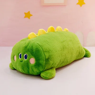 

Cute Soft Cute Animal Lying Pillow Plush Toy Pig Dinosaur Long Bed Pillow Sofa Cushion Kawaii Rabbit Home Decoration Girl Heart