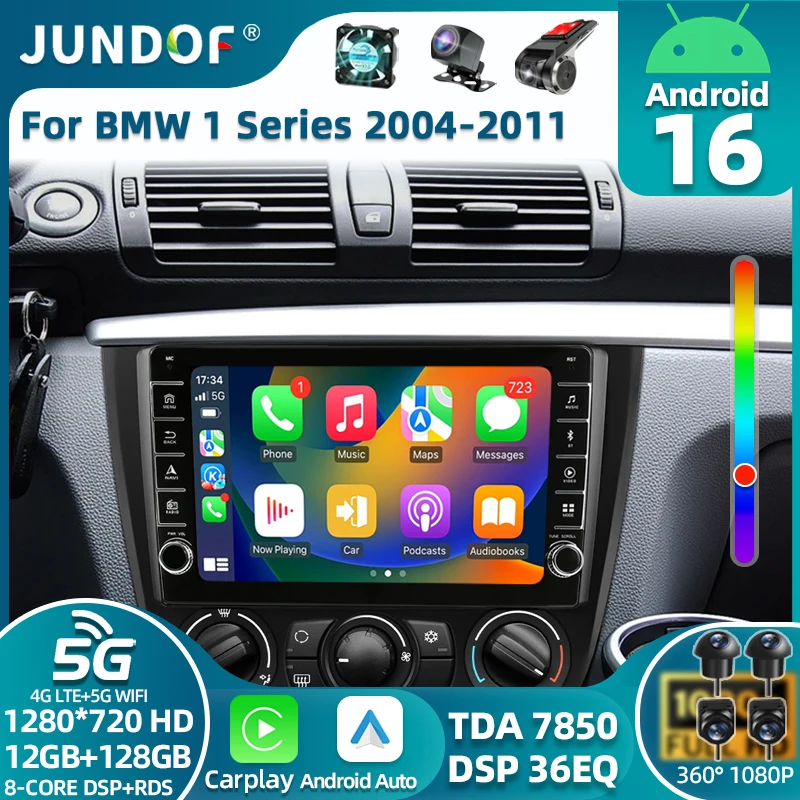4G головное устройство для BMW 1 серии E81 E82 E87 E88 116i 118i 120i 130i 2004-2012, мультимедийный Bluetooth-плеер, стерео, Android 16, автомобильное радио