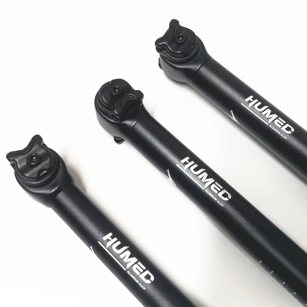 2024New HUMED 27.2/30.8/31.6*400mm Aluminum Alloy Bicycle Seatpost MTB Road Adjustable Angle Bike Seat Tube