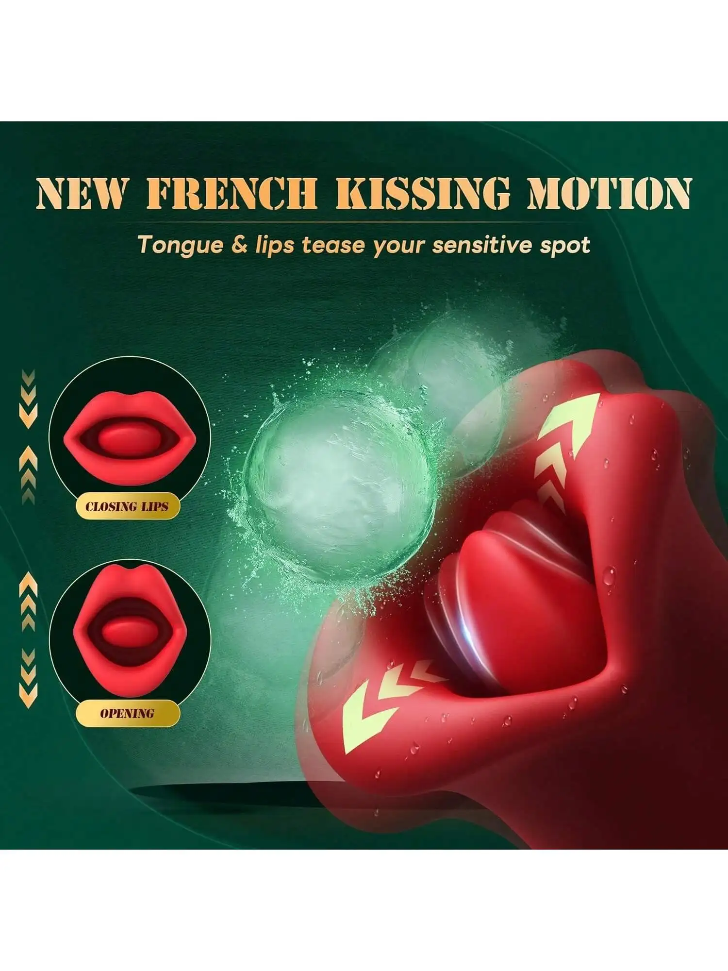 اللسان لعق مص دسار هزاز الجنس لعب للنساء الإناث الاستمناء G بقعة هزاز الحلمة البظر الاهتزازات محفز #4