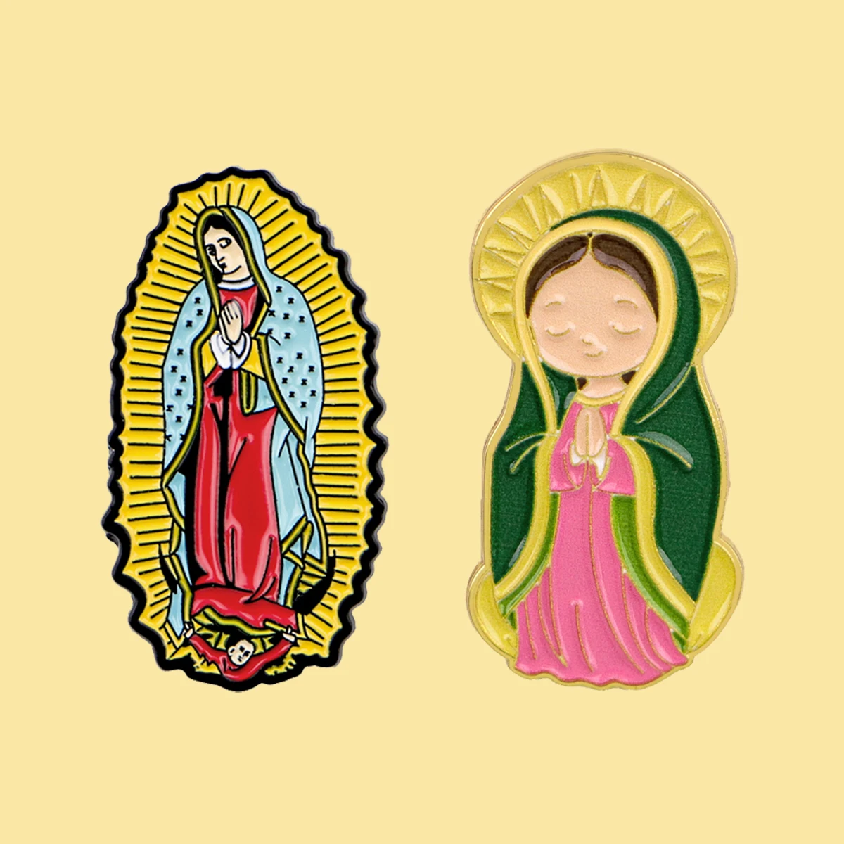 1-5pcs/Set Our Lady of Guadalu - đánh giá và giá Embroidery Icon