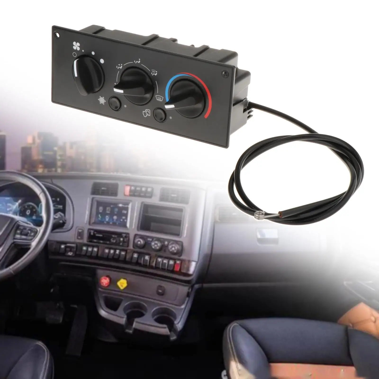 

AC Heater Control Panel Climate Control Module 599-5511 HVAC Climate Control Module F21-1007-1 for Kenworth W900 T800 T600A