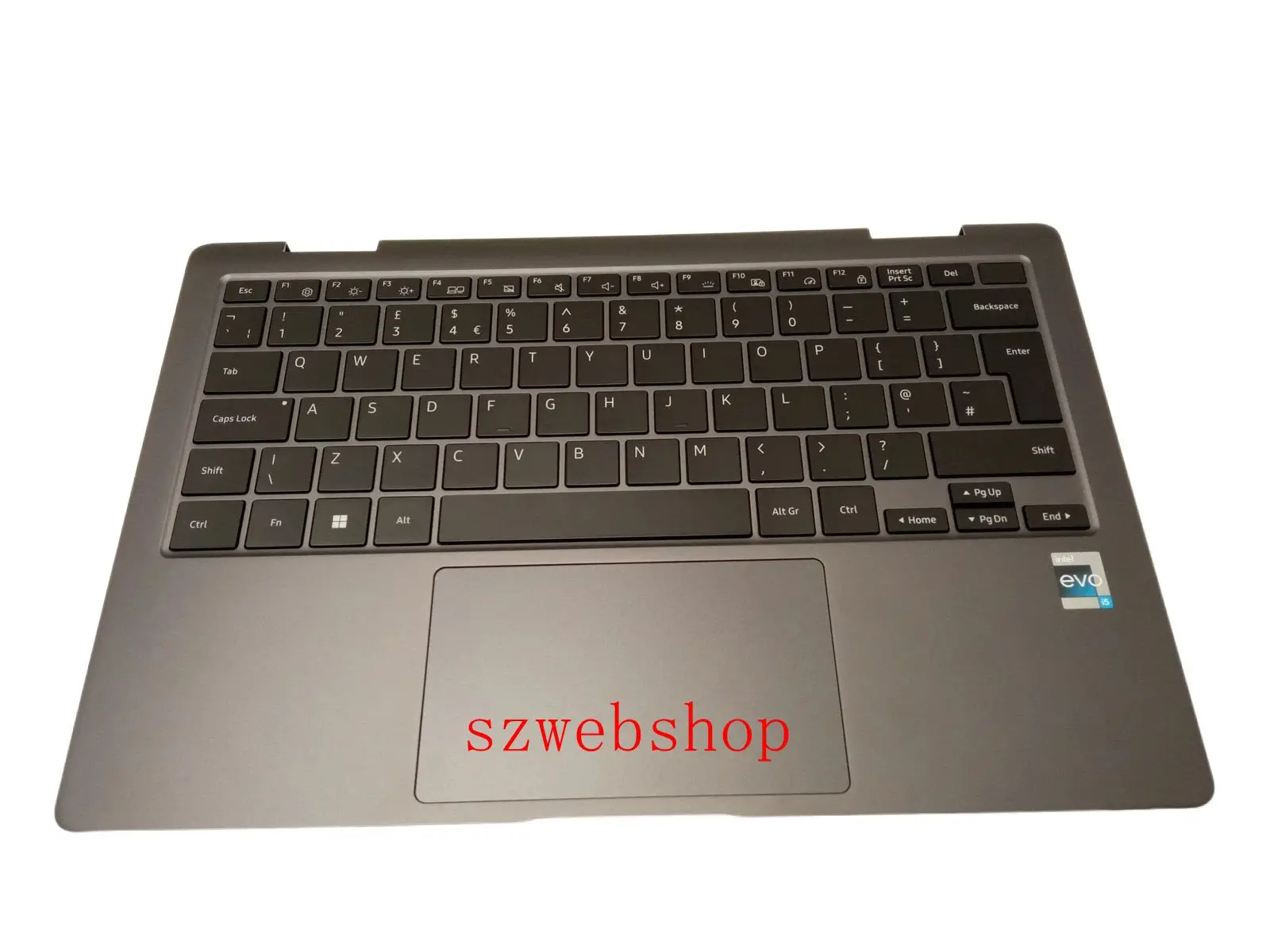 

New Laptop For Samsung NP730QED 730QFG Top Cover Palmrest BA98-03169B UK Keyboard Touchpad
