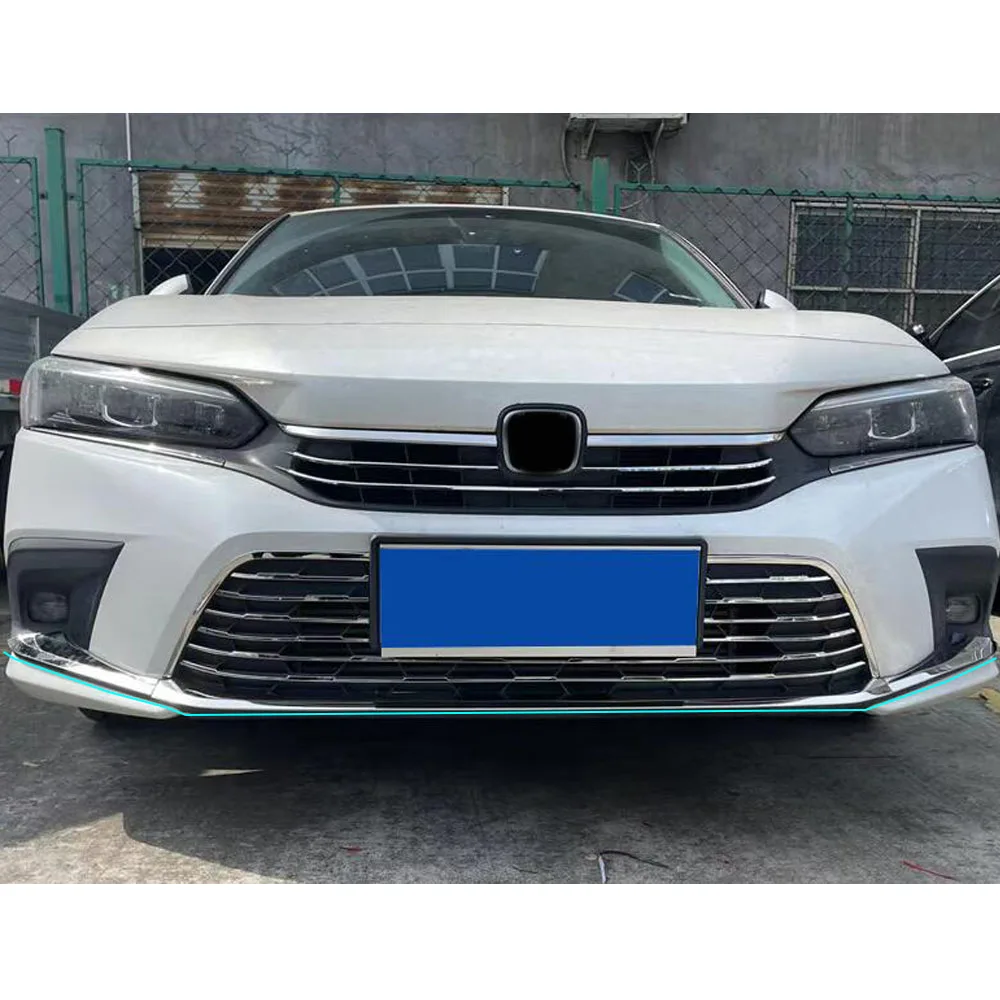 For Honda Civic 11th Gen 2022 2023 2024 Front Bumper Bottom Protector Cover Trim Car Exterior Accessories Decoration Molding