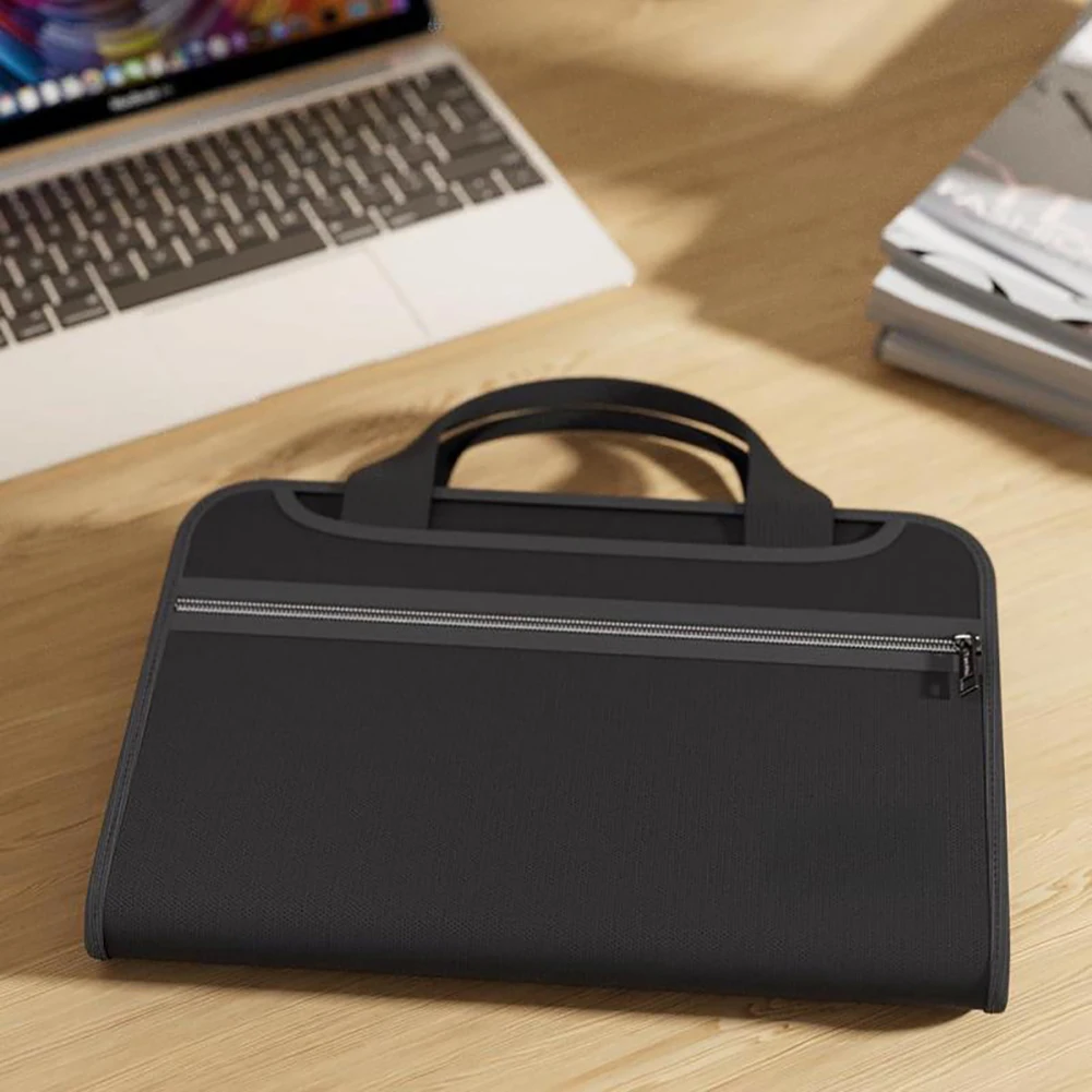 Folder File Organ, Tas Dokumen Bisnis, Pengatur File Akordeon Tahan Api, Tas Penyimpanan Aman untuk Dokumen untuk Kantor Sekolah