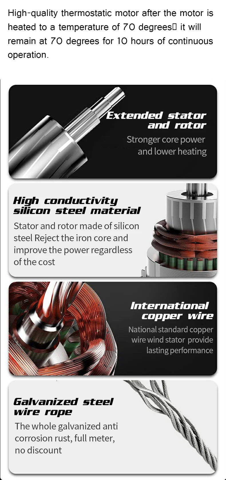 رافعة كهربائية للبناء 2 طن رافعة حبل سلك كهربائي صغير