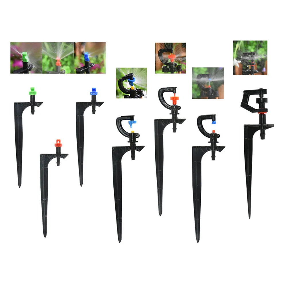 

180 360 Degree Rotating Micro Sprinkler Refraction Nozzle G-Type Hanging Nozzle For Garden Irrigation