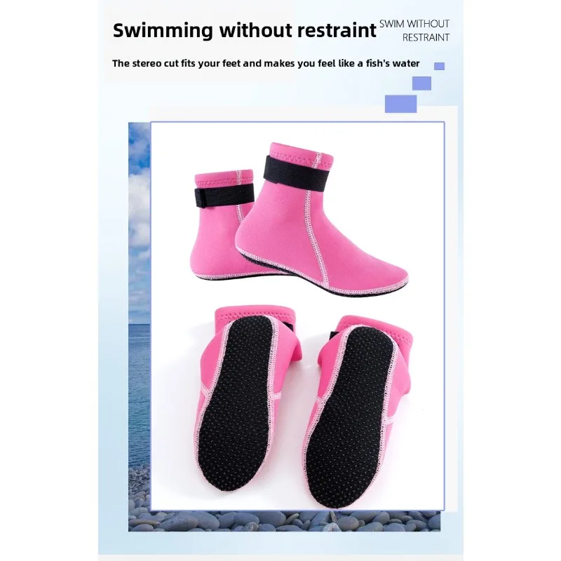 Kaus Kaki Neoprene Anak-anak Sepatu Air Sepatu Bot Pantai Kaus Kaki Pasir Tahan Aus Kaus Kaki Aqua Antiselip Kaus Kaki Pakaian Selam untuk Olahraga Air
