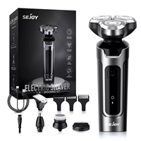 Sejoy Shaver Barber for Men 5 in 1 Electric Razor Rechargeable with Beard Trimmer Lithium Battery Portable Shavers for Travel
