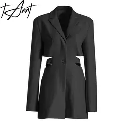 Tannt Women Blazer Irregular Hollow Out Vintage Chic And Elegant Woman Jacket Asymmetry Fashion Women Blazers And Jackets 2023